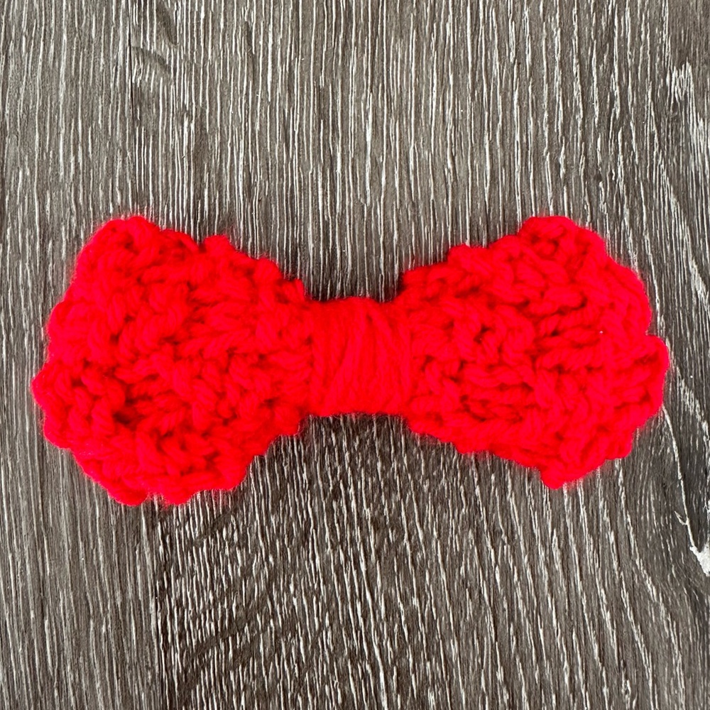Handmade Candy Apple Red Hair Bow